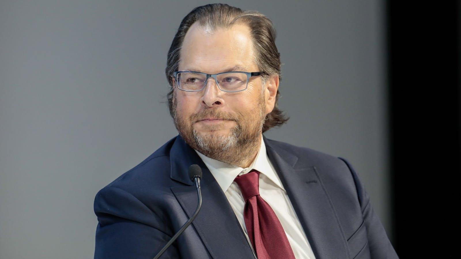 Salesforce co-CEO Marc Benioff. Photo by Bloomberg.
