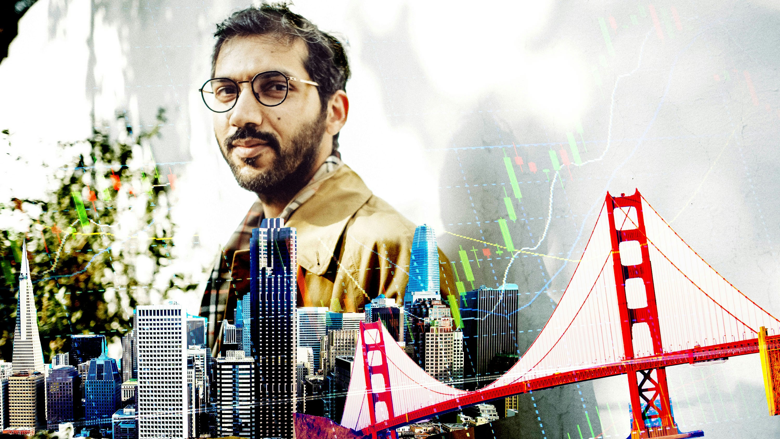 Atoms co-founder and CEO Waqas Ali. Photo by Nad E Al. Art by Mike Sullivan