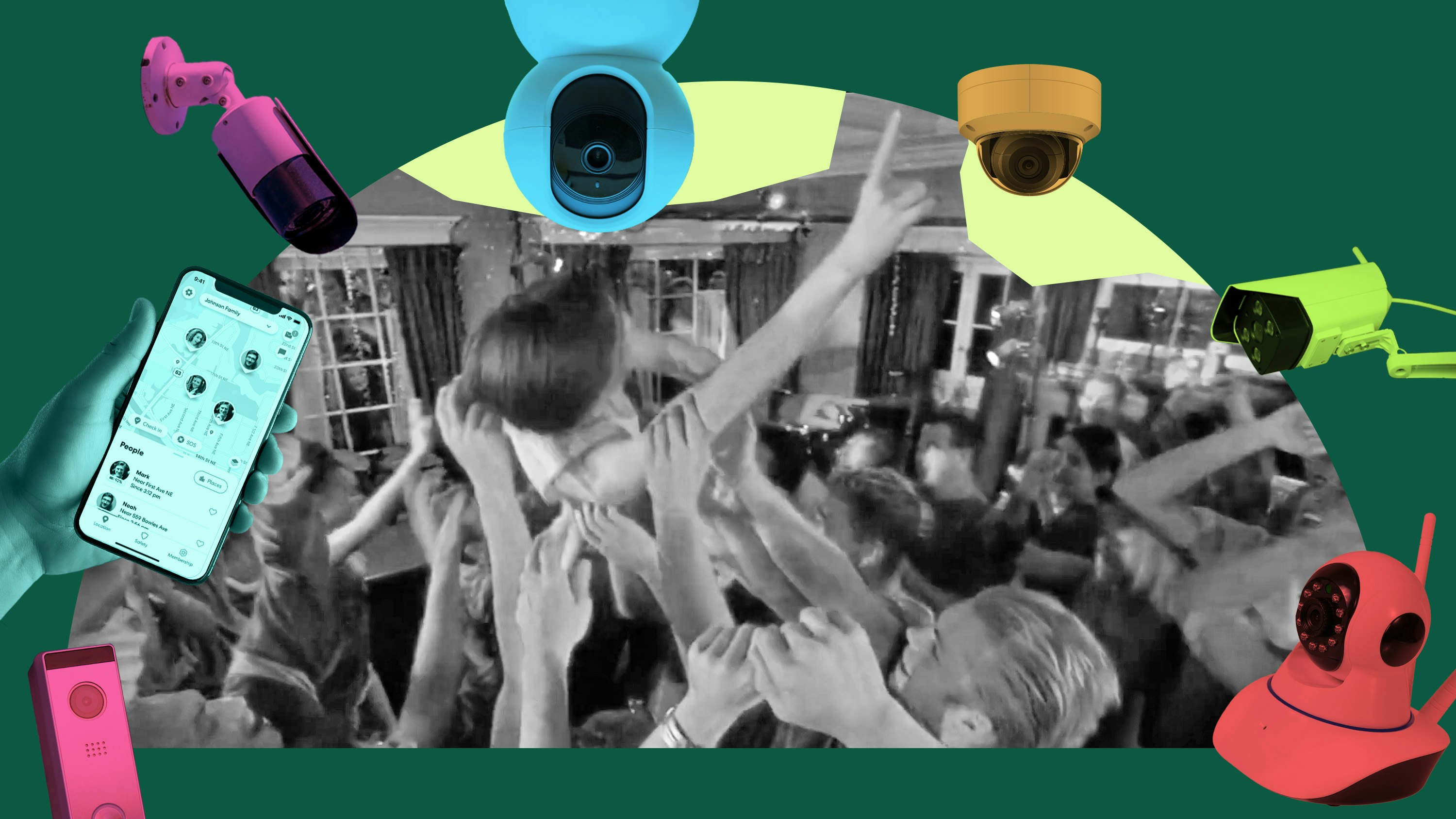 A scene from the 1998 teen flick "Can't Hardly Wait" that probably couldn't happen today.  Art by Clark Miller.