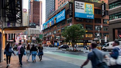 GoPuff advertisements in NYC. Photo by Business Wire