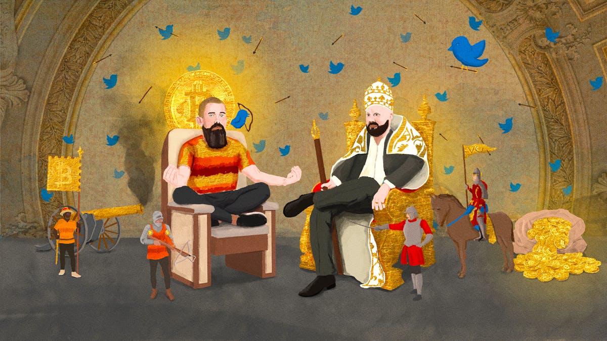 Thumbnail of Jack Dorsey, Marc Andreessen and the Makings of a Crypto Holy War