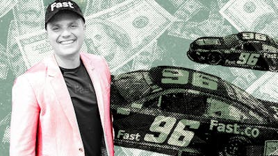 Fast CEO Domm Holland. Art by Mike Sullivan