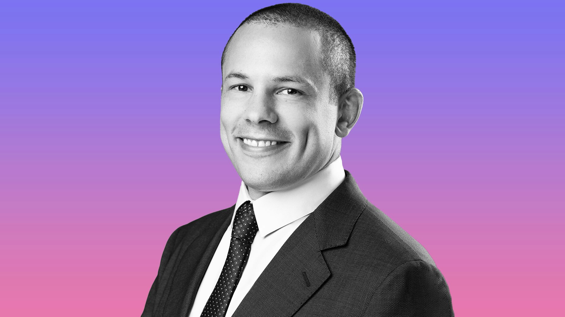 Elementus CEO Max Galka. Photo: Joseph Spiteri Photography. Art by Mike Sullivan