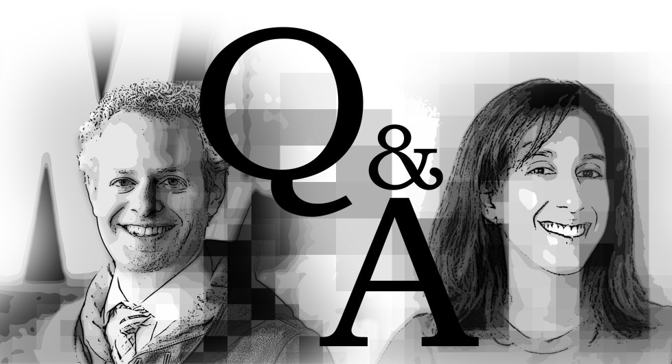 From left, AJ Brustein of Wonolo and Divya Bhat of Rickshaw. Art by Matt Vascellaro.