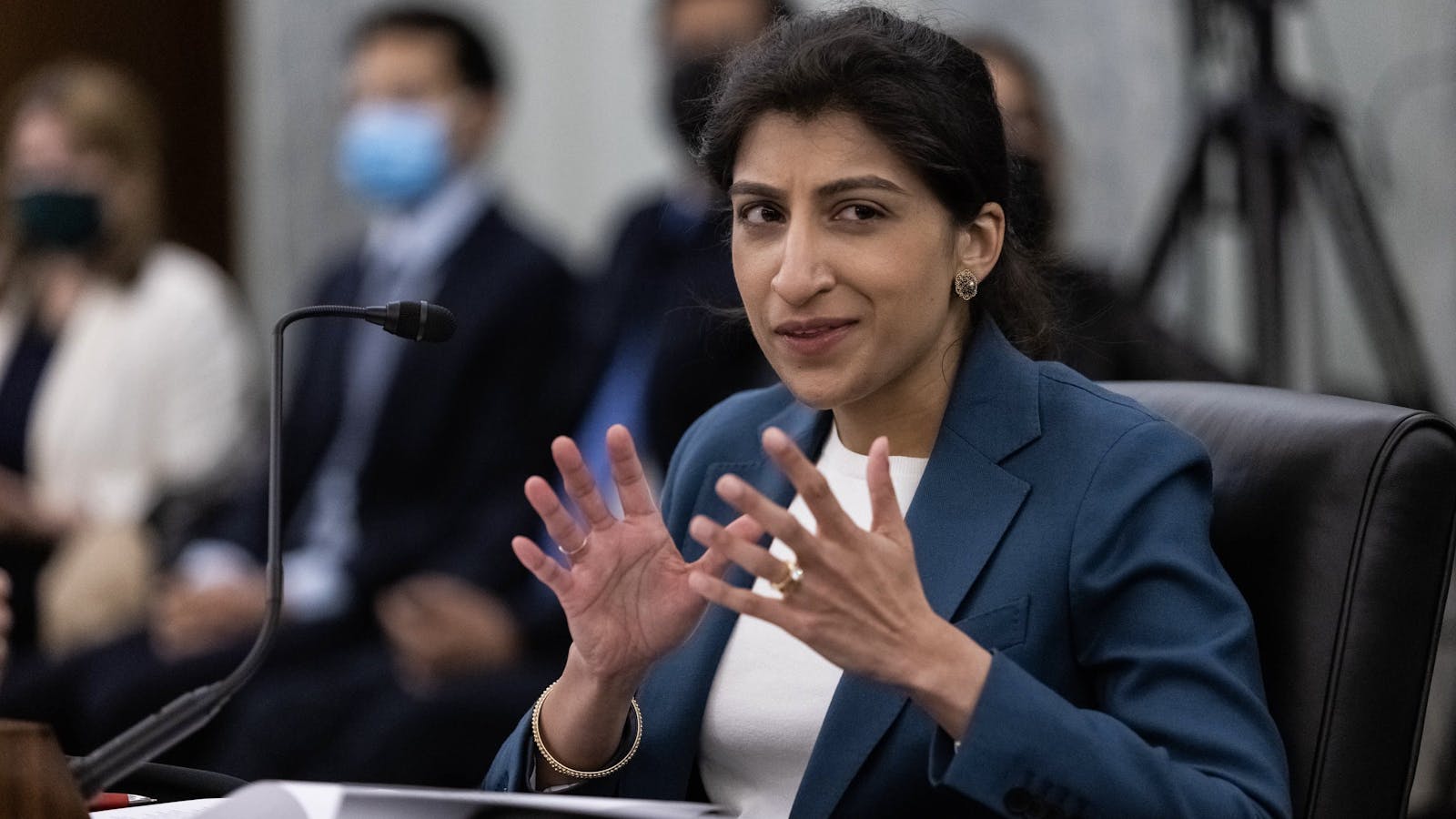 FTC Chair Lina Khan. Photo by Bloomberg.