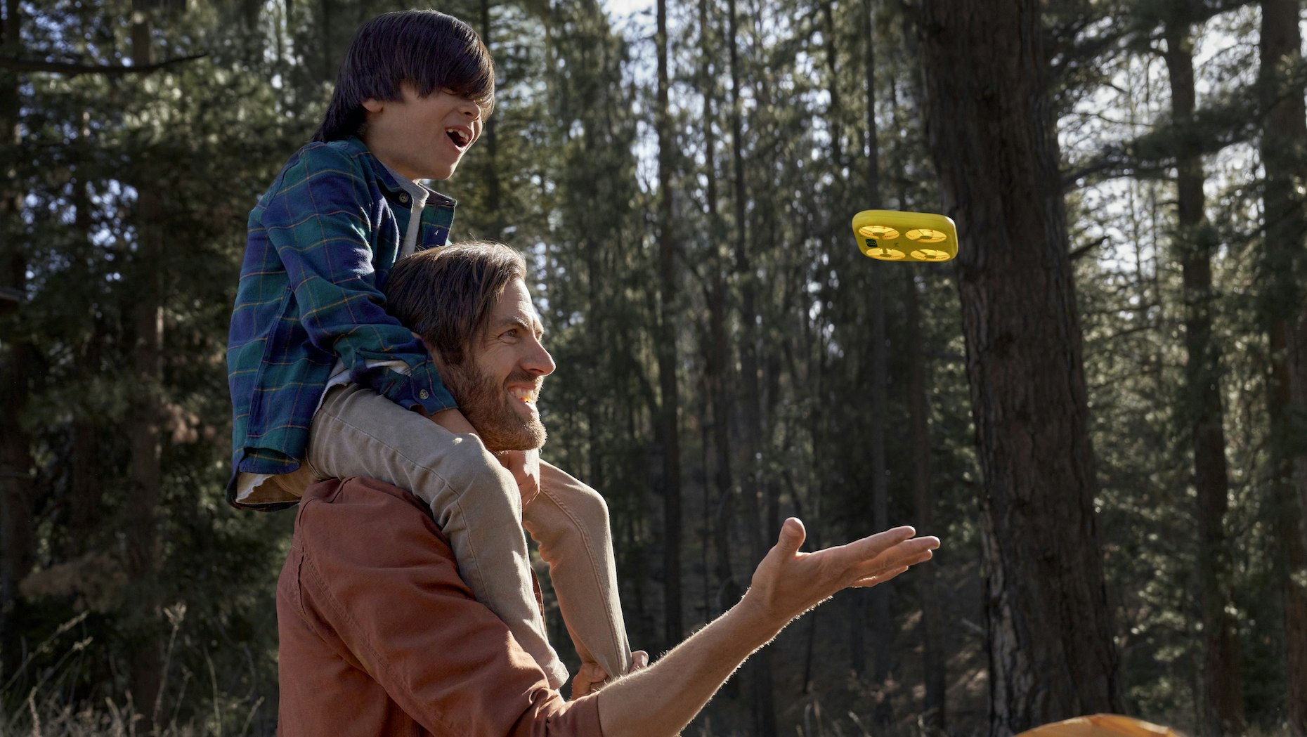 The Pixy drone isn't an AR device, but users can apply Lenses to photos and videos taken with it. Photo: Snap.