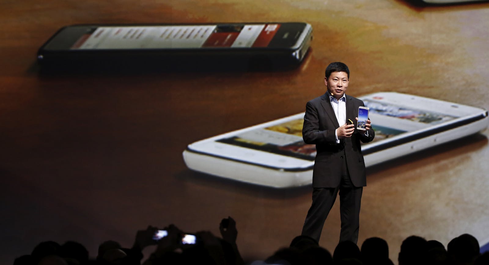 Richard Yu, who leads the devices group at Huawei Technologies. Photo by Bloomberg.