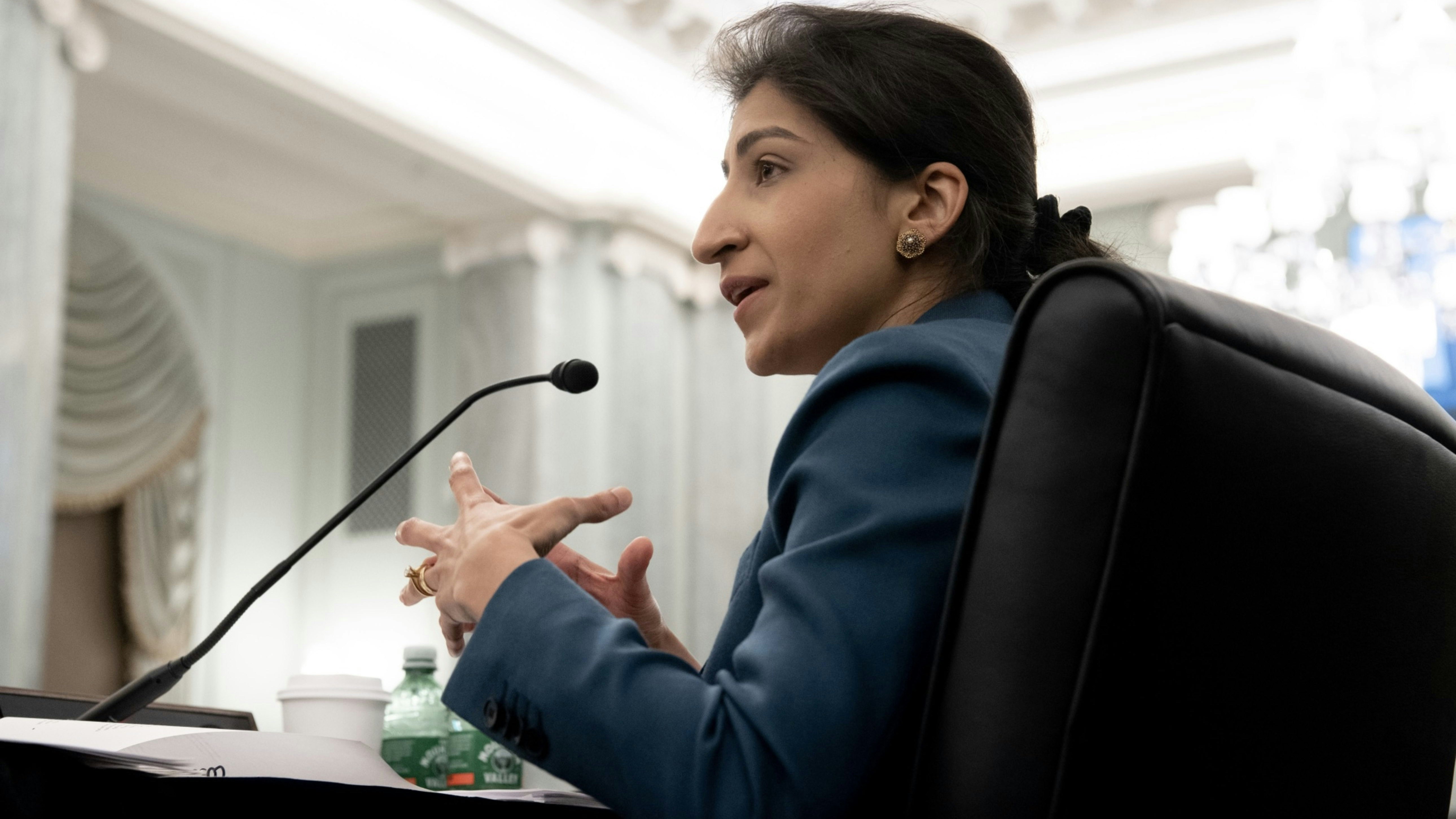 FTC Chair Lina Khan. Photo by Bloomberg.