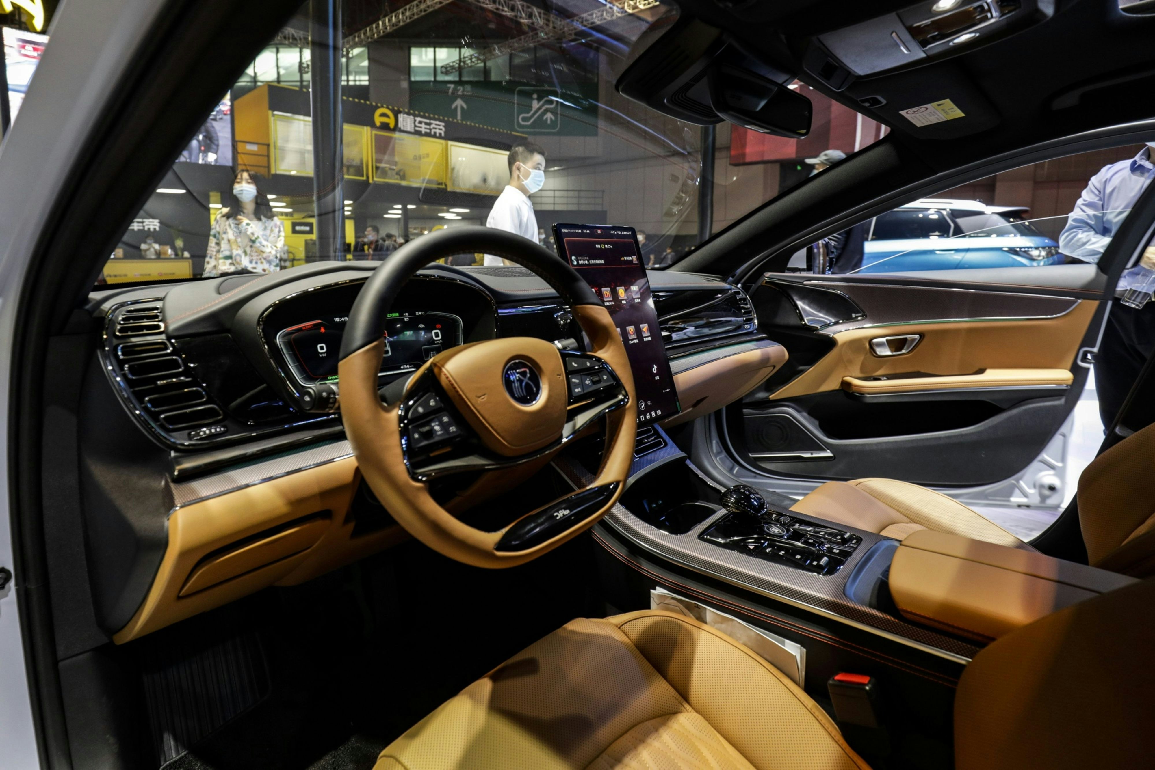 The Byd Han, powered by the Blade battery, which uses LFP. Photo: Qilai Shen/Bloomberg