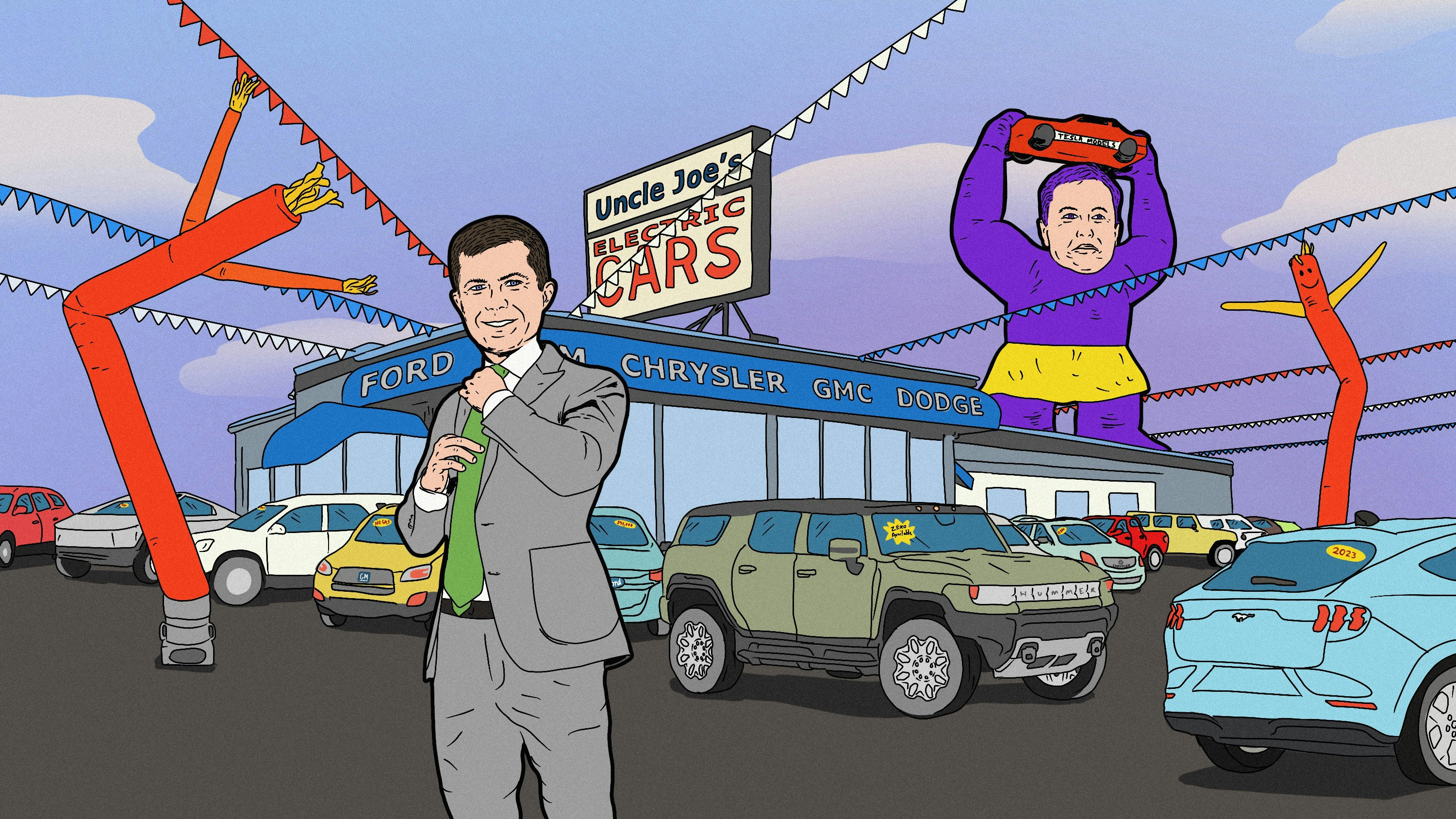 Pete Buttigieg Wants Everyone to Buy an EV. Just Not Necessarily From Elon Musk