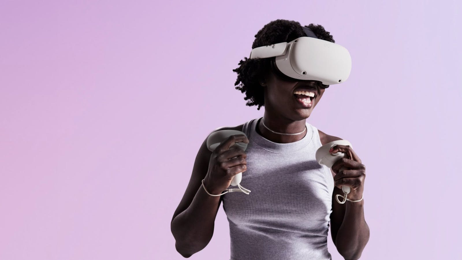 A promotional image for the Quest 2 VR headset. Photo: Meta Platforms.