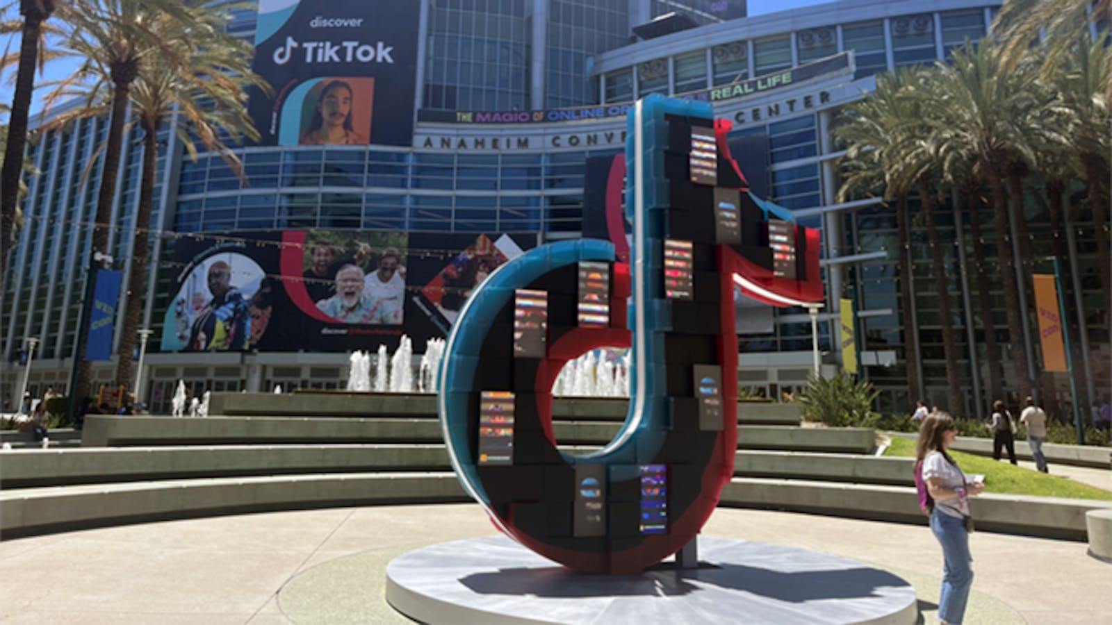 TikTok was the lead sponsor of VidCon this year, edging out YouTube. Photo: Kaya Yurieff