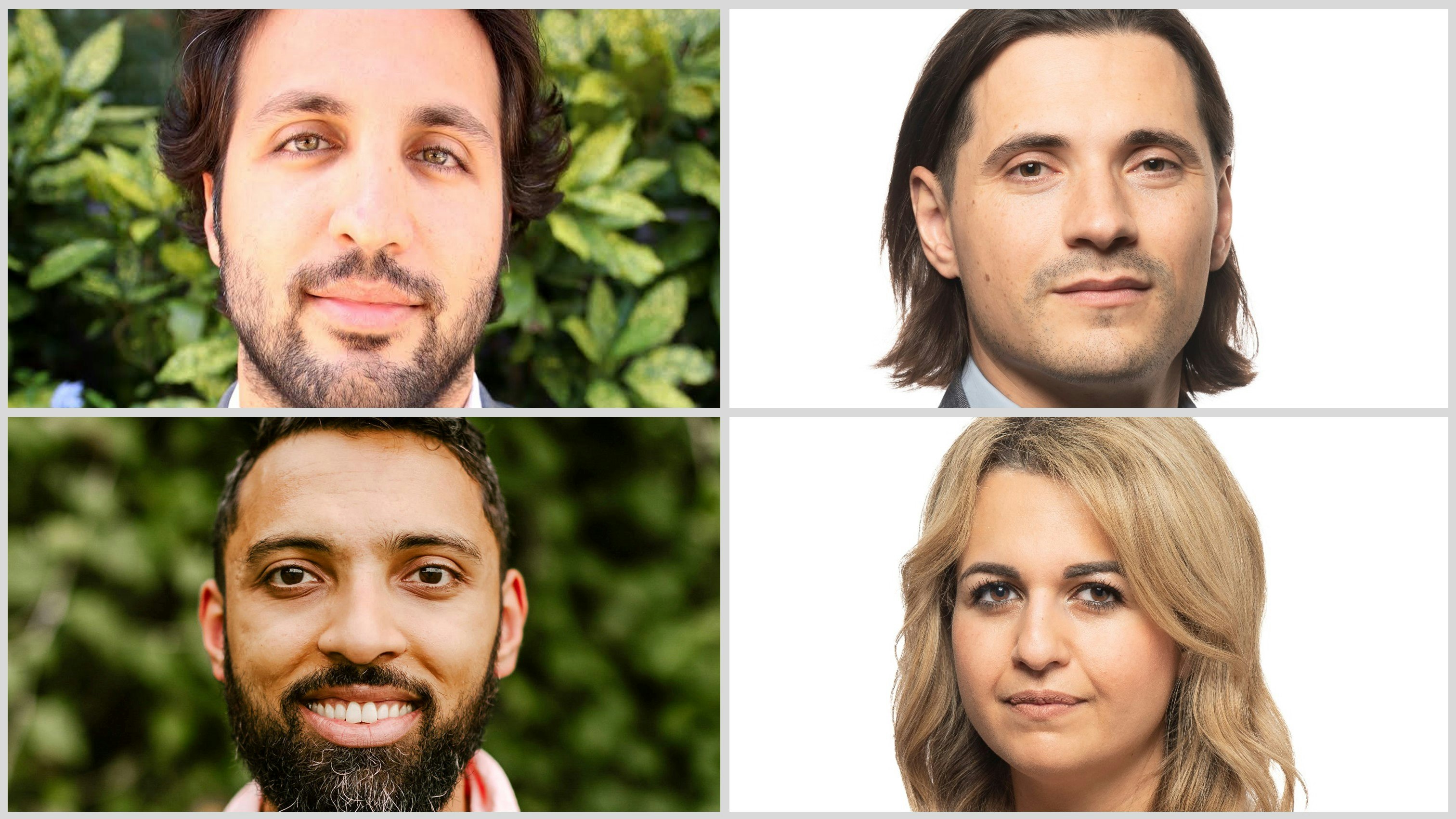 Kyle Samani and Tushar Jain of Multicoin Capital (left). Samuel Harrison and Banafsheh Fathieh of Lightspeed Faction (right). Photos courtesy of companies. 