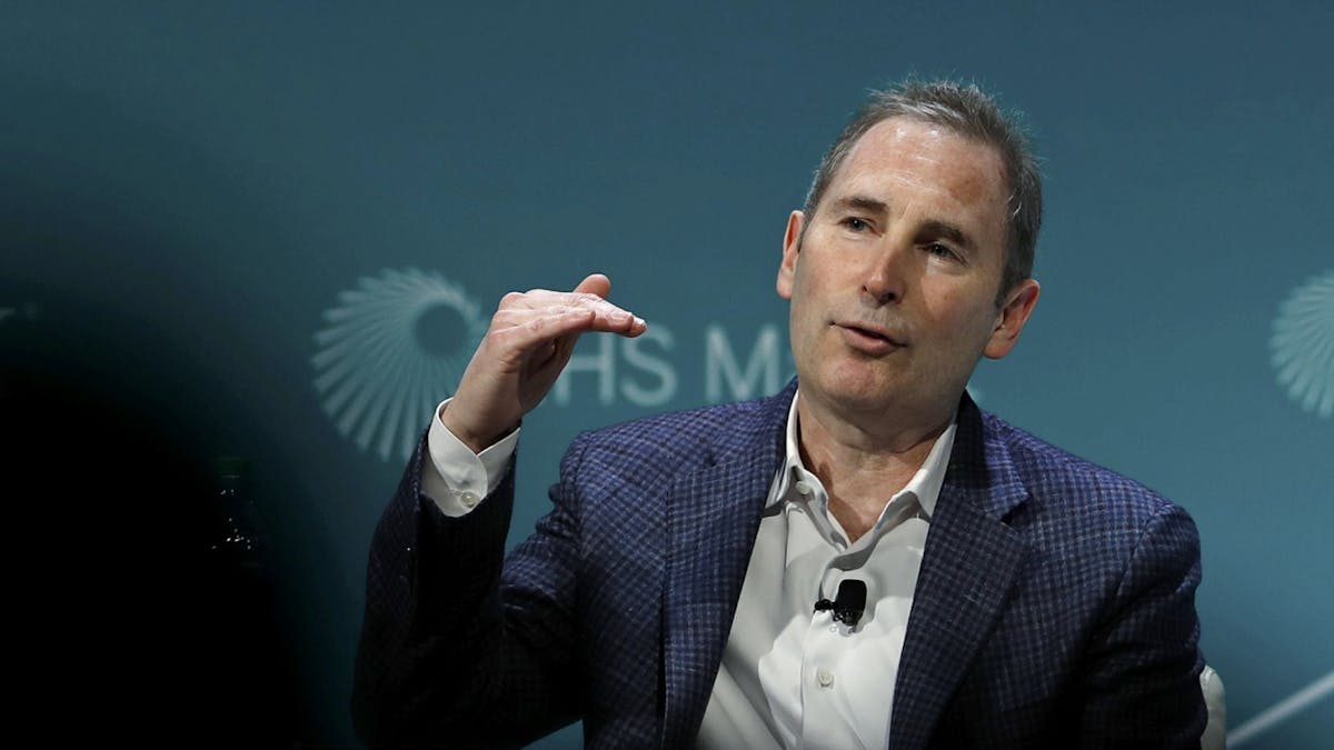 Former AWS CEO Andy Jassy, now Amazon's CEO, in 2019. Photo by Bloomberg