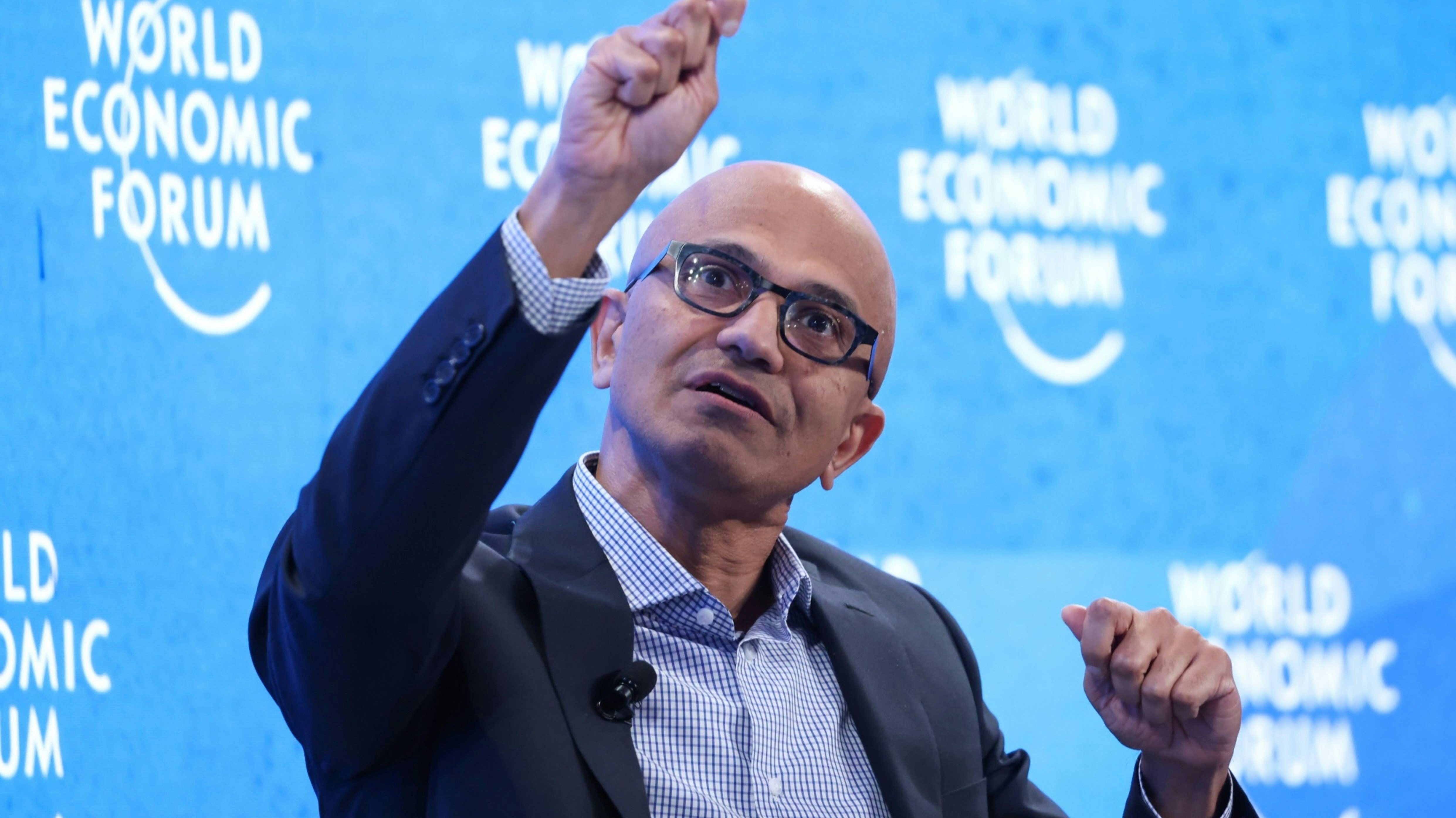 Microsoft CEO Satya Nadella in May. Photo by Bloomberg