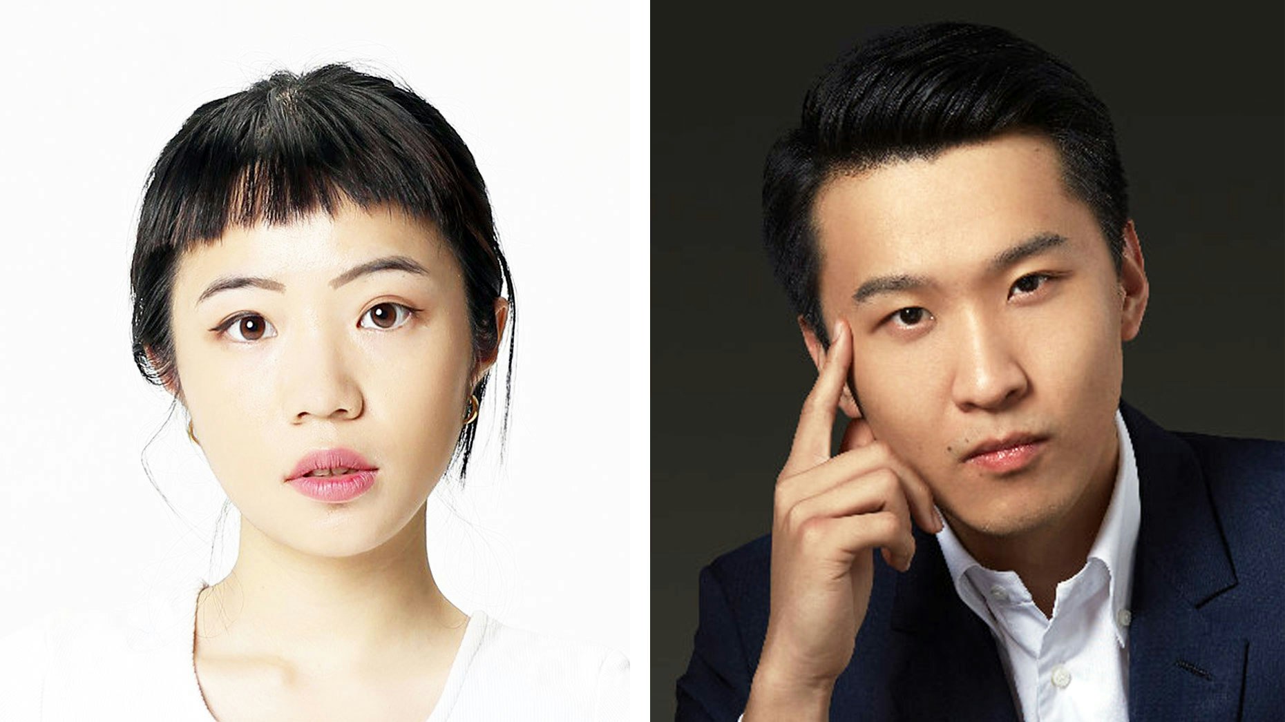 Smrti Lab co-founders Wang Lusho (left) and Wang Bowen