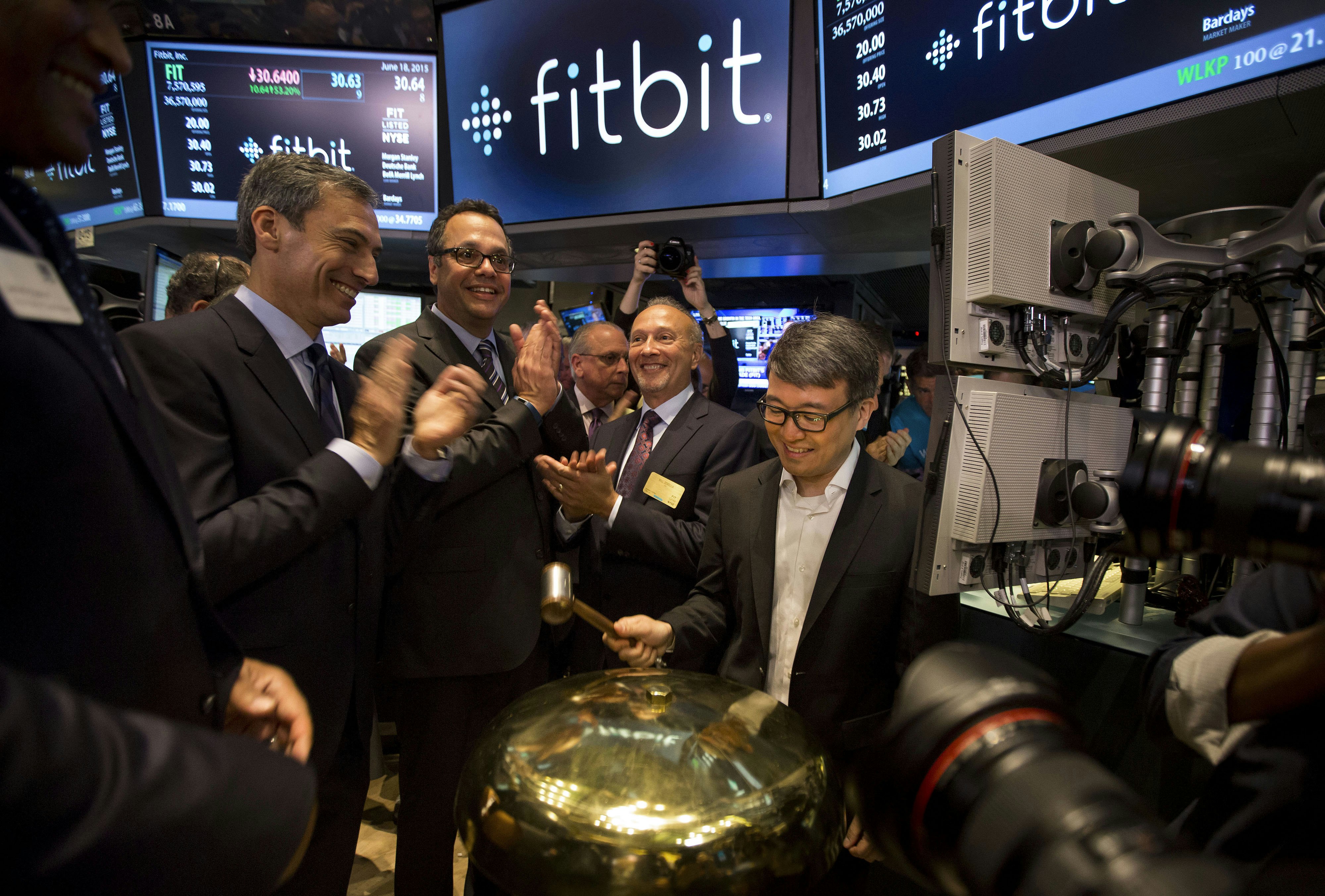 Fitbit CEO James Park. Photo by Bloomberg.