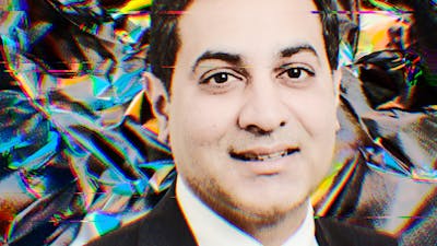 Viral Patel, global head of technology investing for Blackstone Credit. Art by Clark Miller.