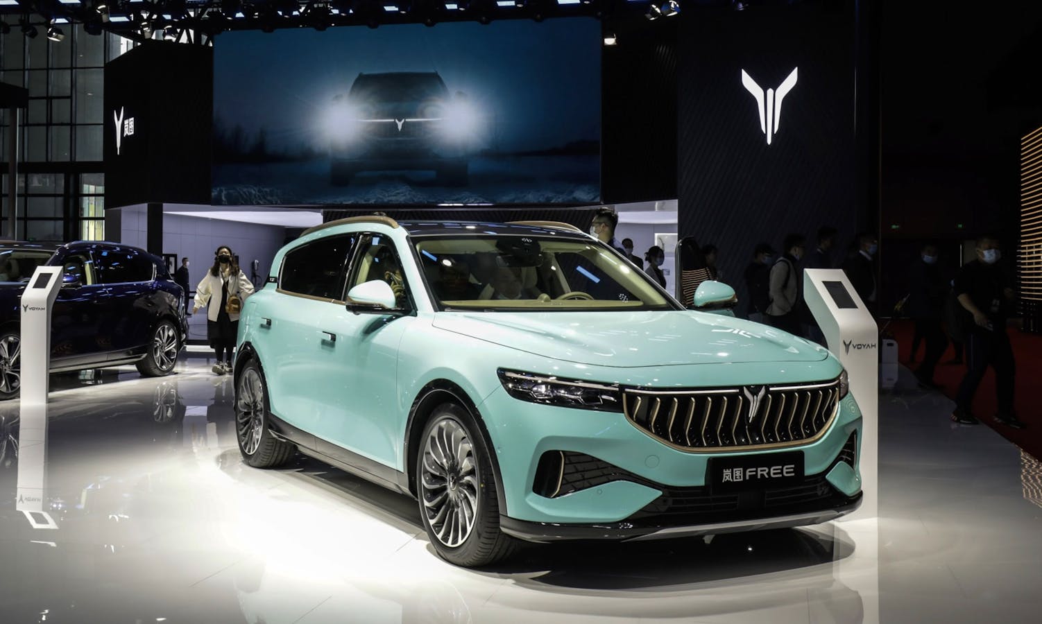 The Voyah Free SUV is among the challengers to Tesla's luxury crown in China. Photo by Bloomberg.