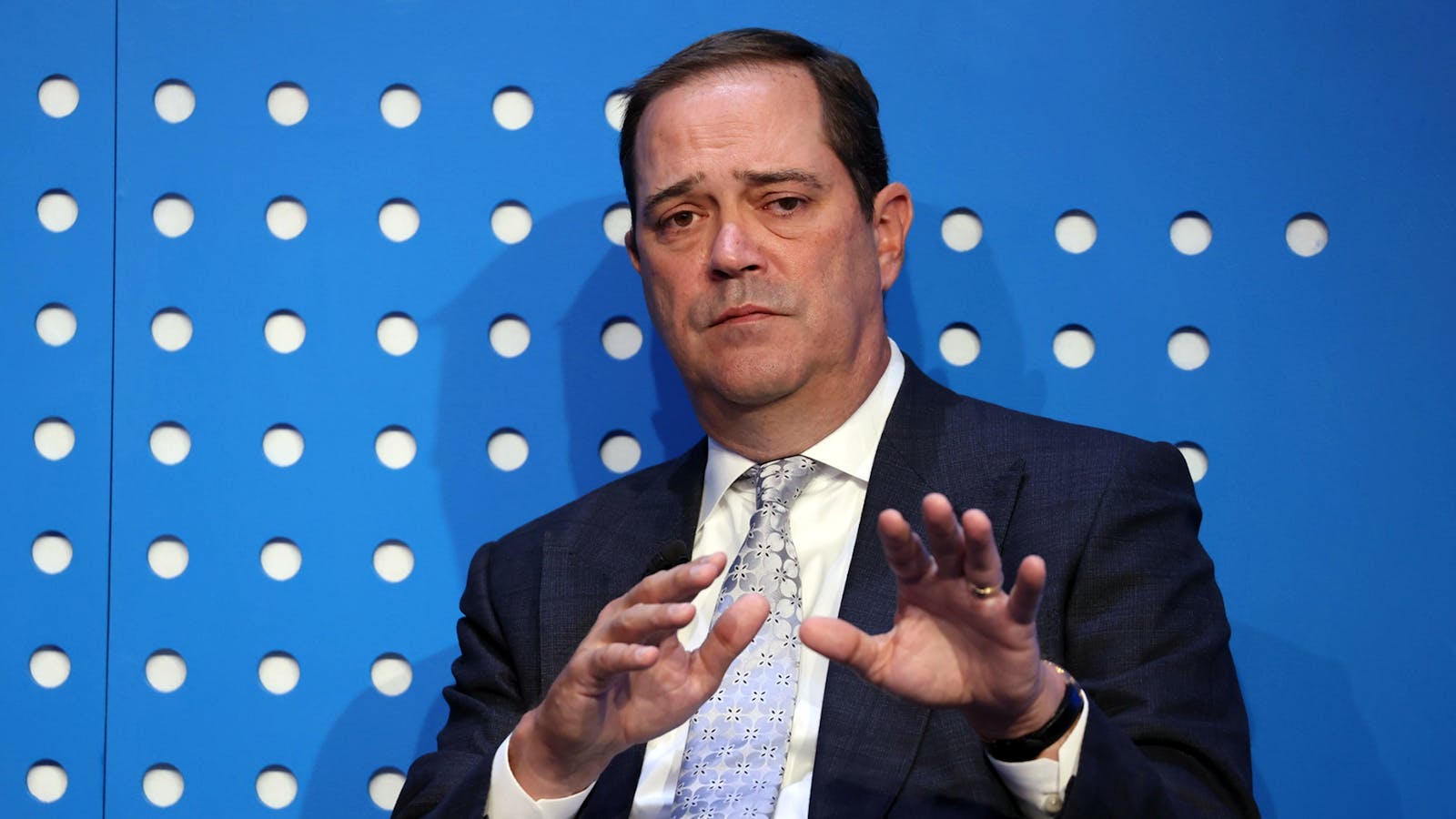 Cisco Systems CEO Chuck Robbins in May. Photo by Bloomberg