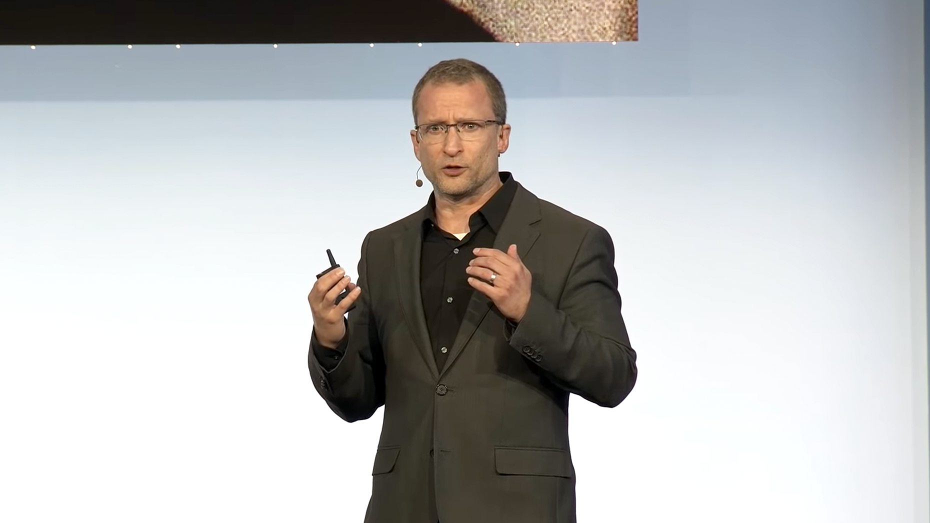 Peiter "Mudge" Zatko at a Stripe keynote in 2019. Photo courtesy of YouTube. 