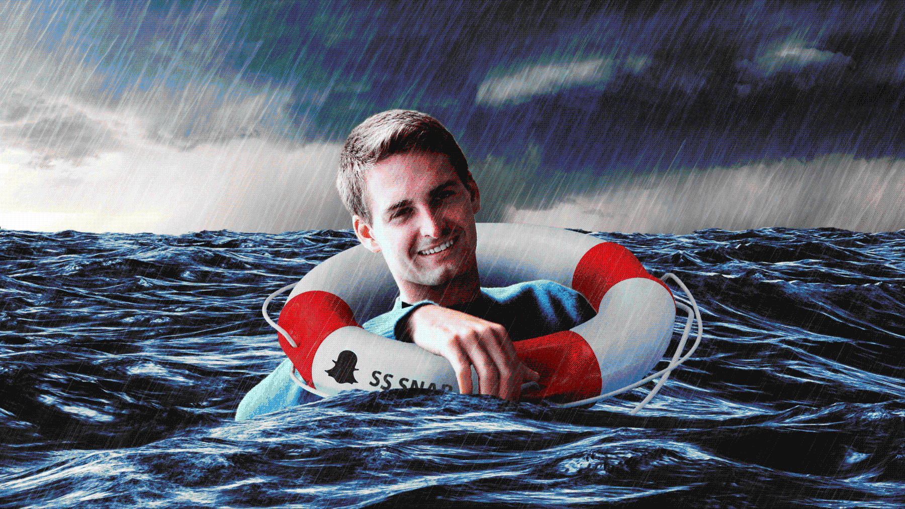 Snap Hits Stormy, Shark-Infested Waters