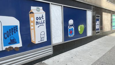 A Jokr ad in New York last year. Photo by AP