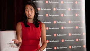 Christine Moy of Apollo Global Management said crypto valuations still have room to fall. Photo by Erin Beach.