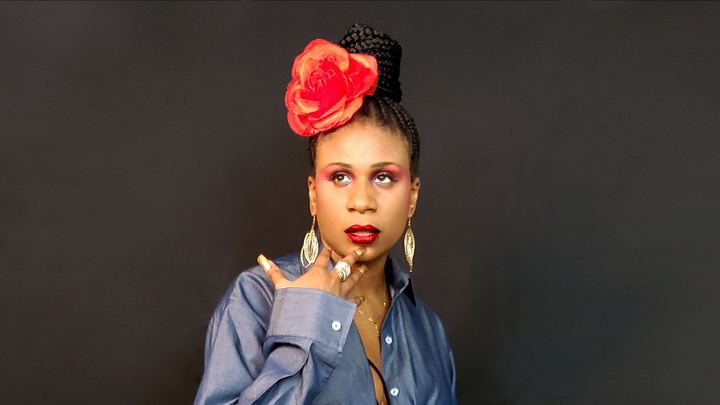 Lachi, an artist and social media influencer who is legally blind. Photo courtesy of subject.