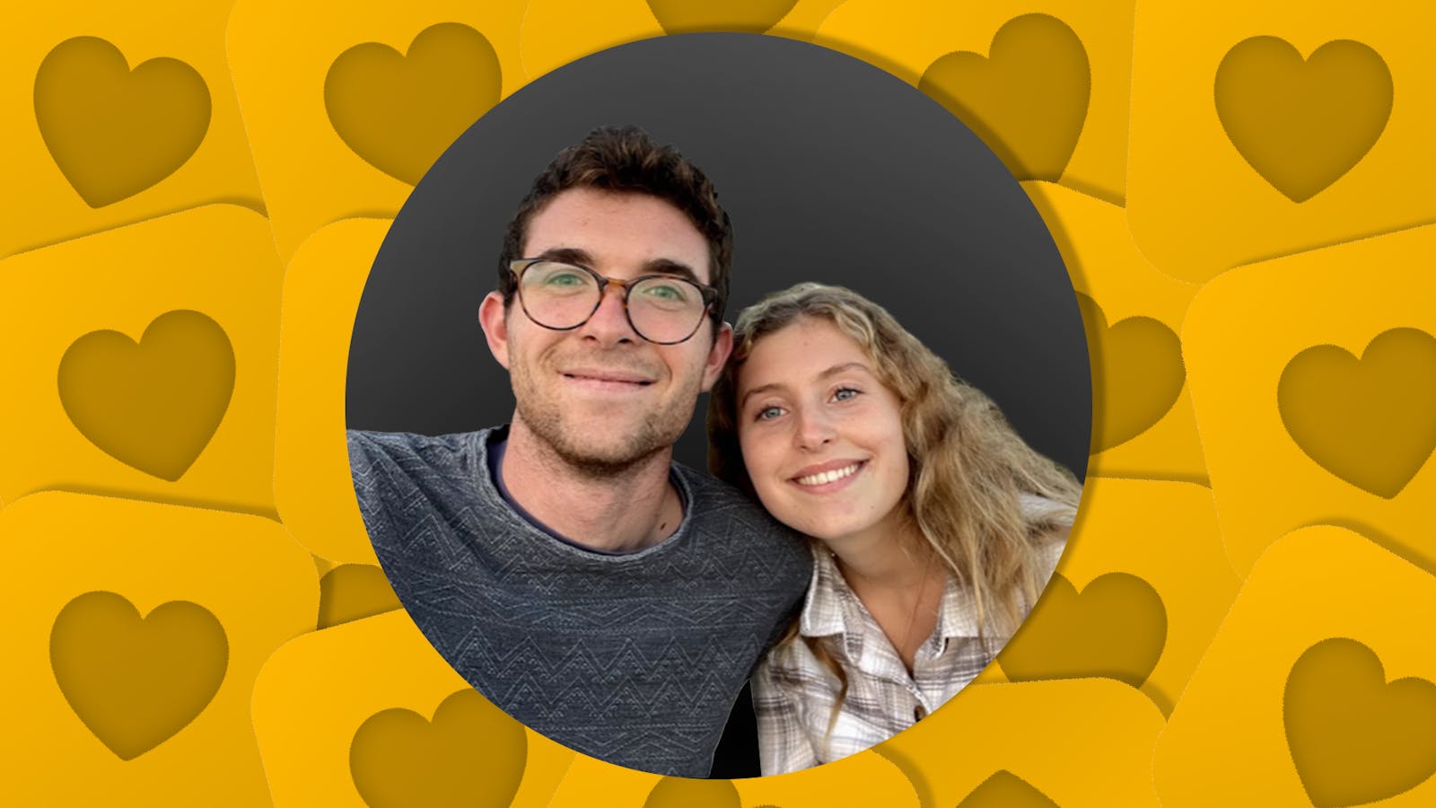 Locket founder Matt Moss and his girlfriend Ava Thompson, who he says inspired the app. Photo from Locket.