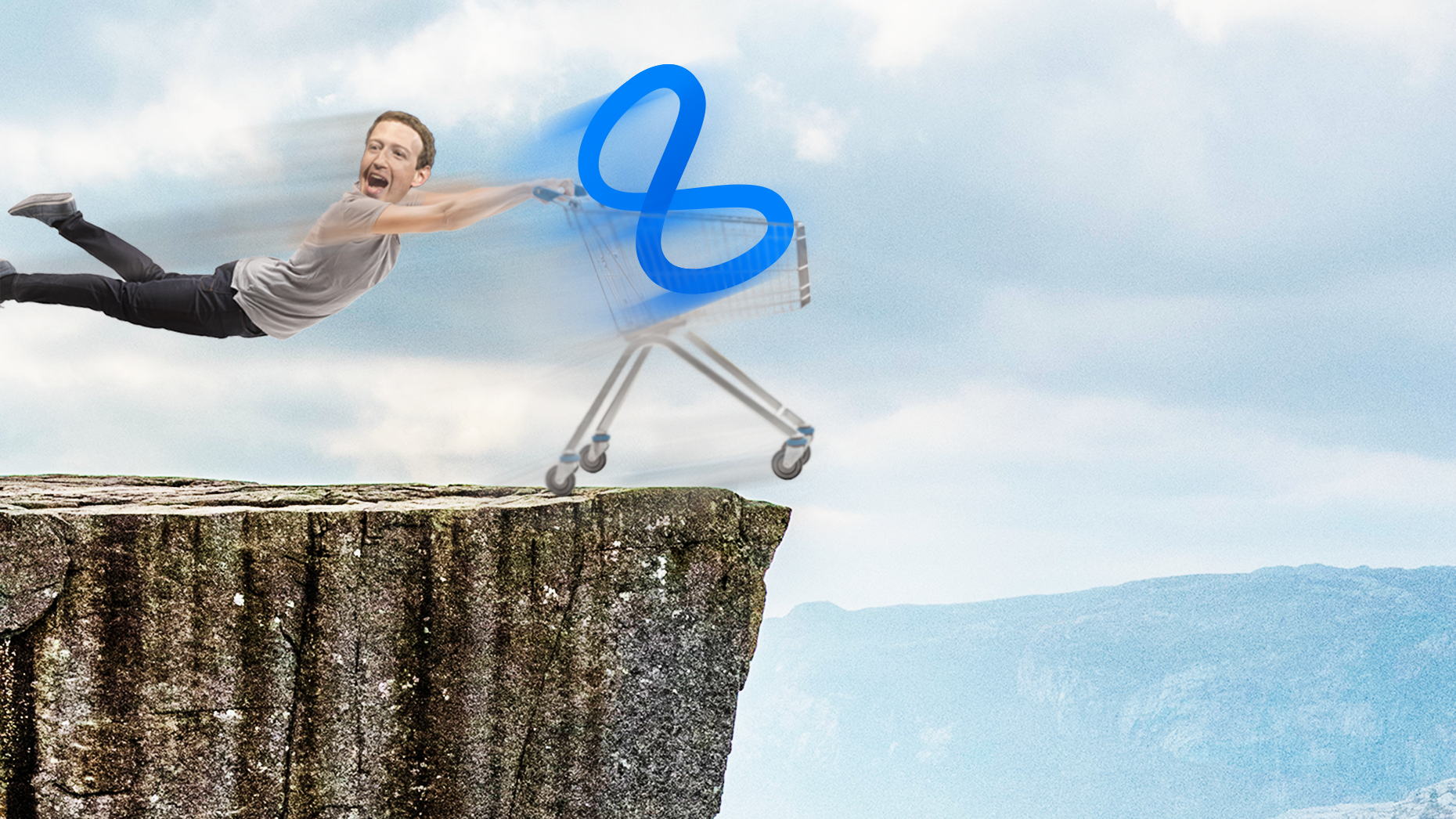 Photo of Mark Zuckerberg by Bloomberg. Art by Mike Sullivan