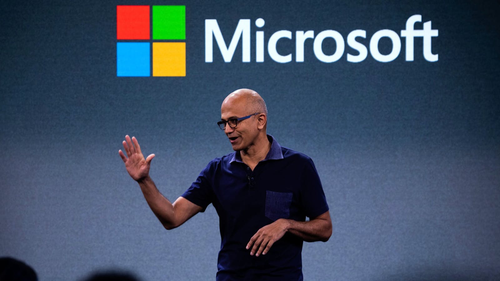 Microsoft CEO Satya Nadella. Photo by Bloomberg