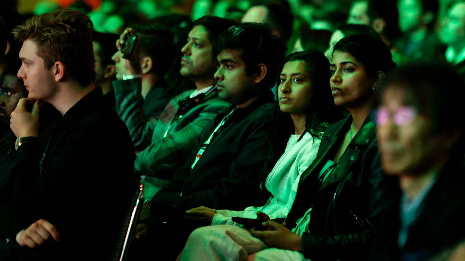 Audience members at TechCrunch Disrupt in San Francisco. Photo: Getty