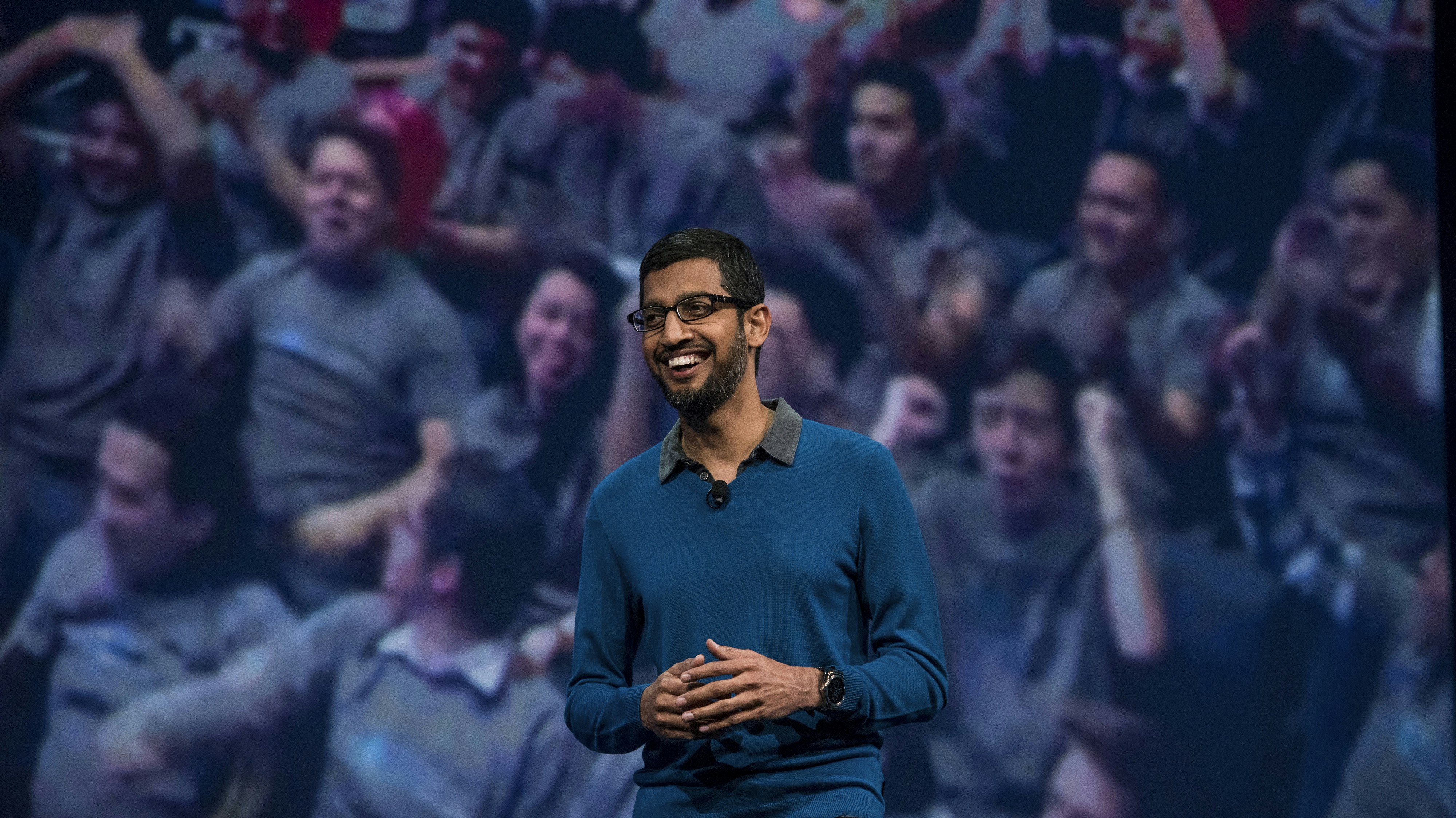 Google CEO Sundar Pichai. Photo by Bloomberg.
