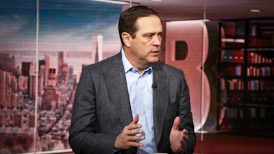 Chuck Robbins, CEO of Cisco. Photo by Bloomberg
