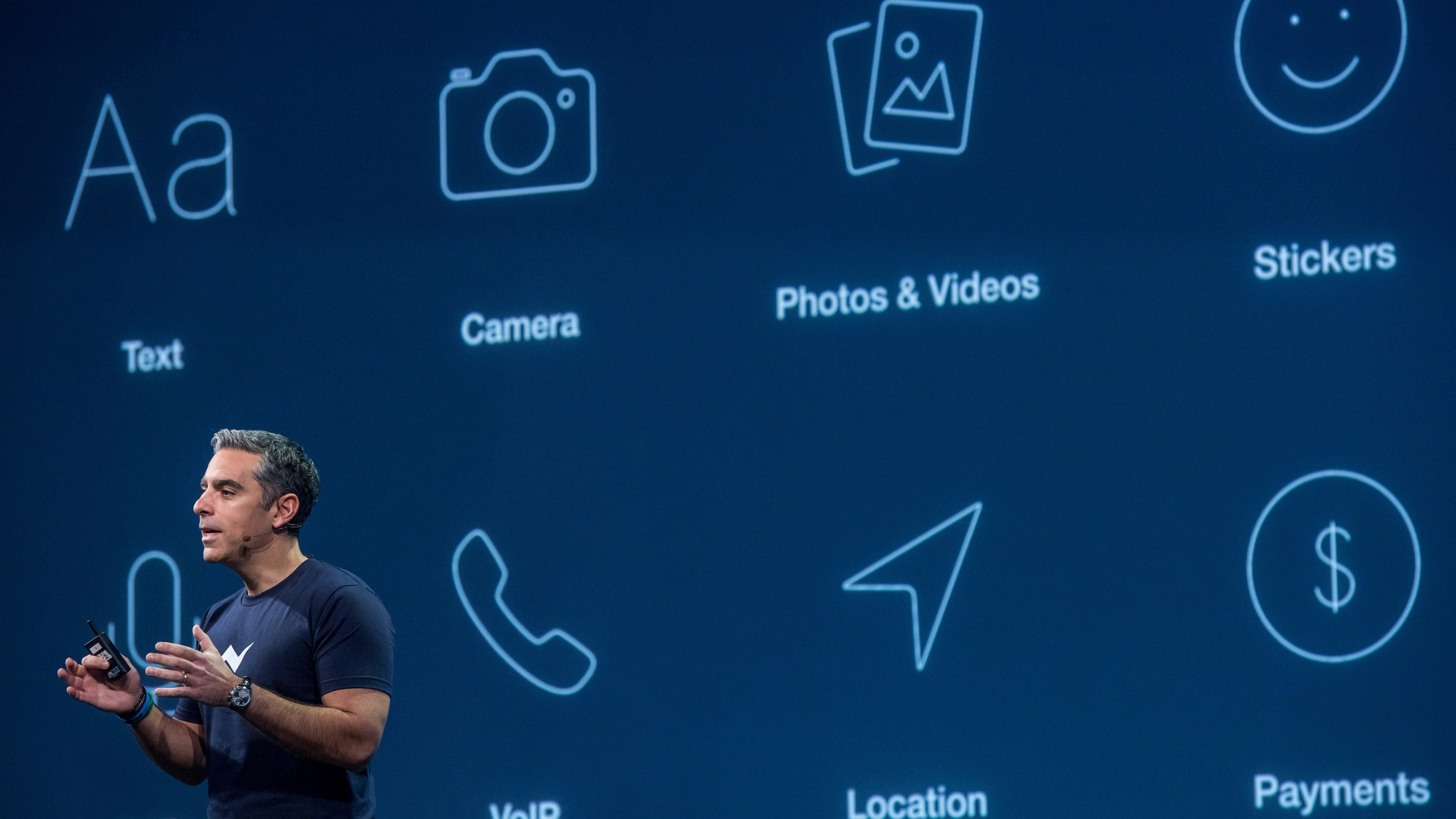 Facebook vp of messaging products, David Marcus. Photo by Bloomberg.