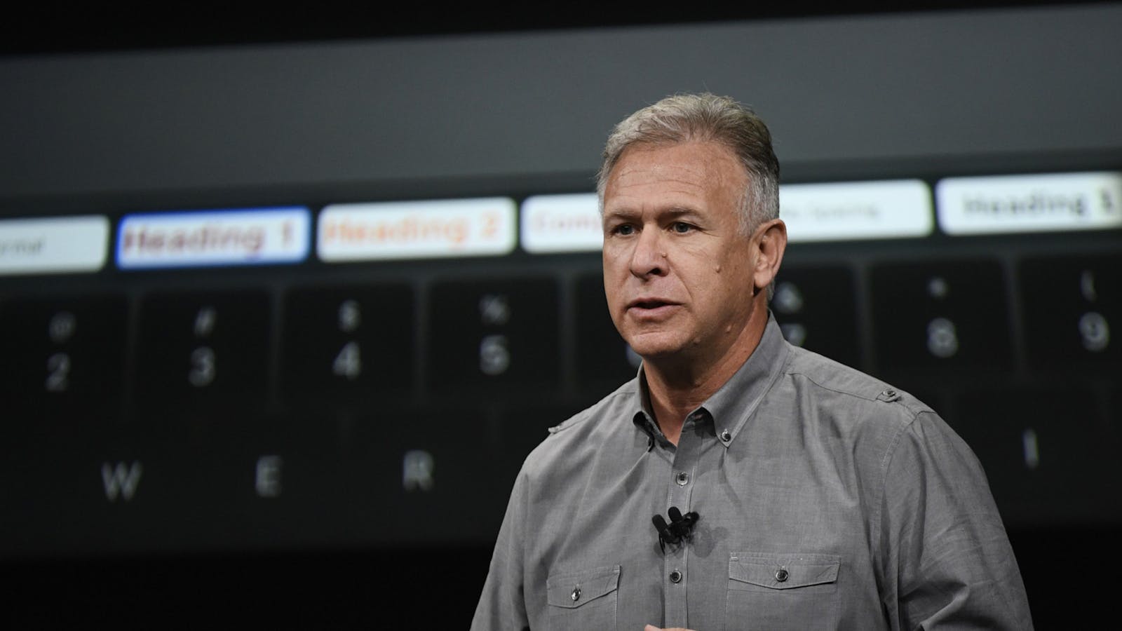 Apple's App Store boss Phil Schiller. Photo by Bloomberg
