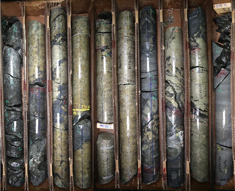Nickel cores drilled by Talon Metals at the Tamarack Mine in Minnesota. Photo: Courtesy Talon Metals