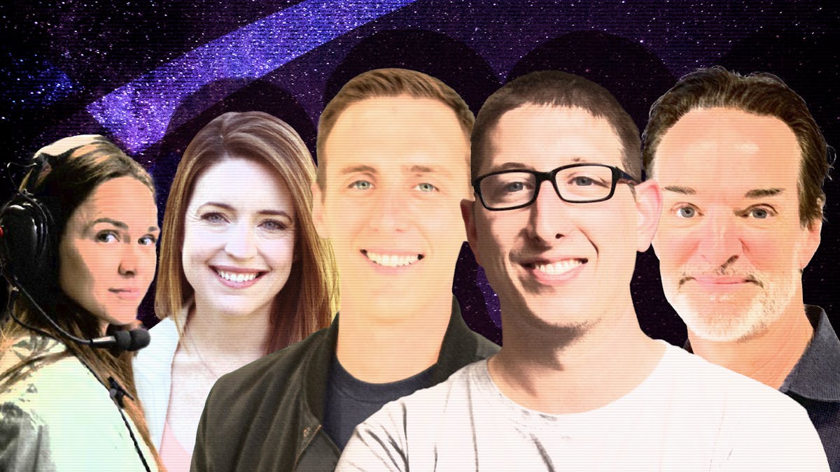 From left: Meagan Roth, Firefly Aerospace; Brandi Sippel, Muon Space; Will Bruey, Varda Space Industries; Ryan Westerdahl, Turion Space; Tom Mueller, Impulse Space. Source: The companies