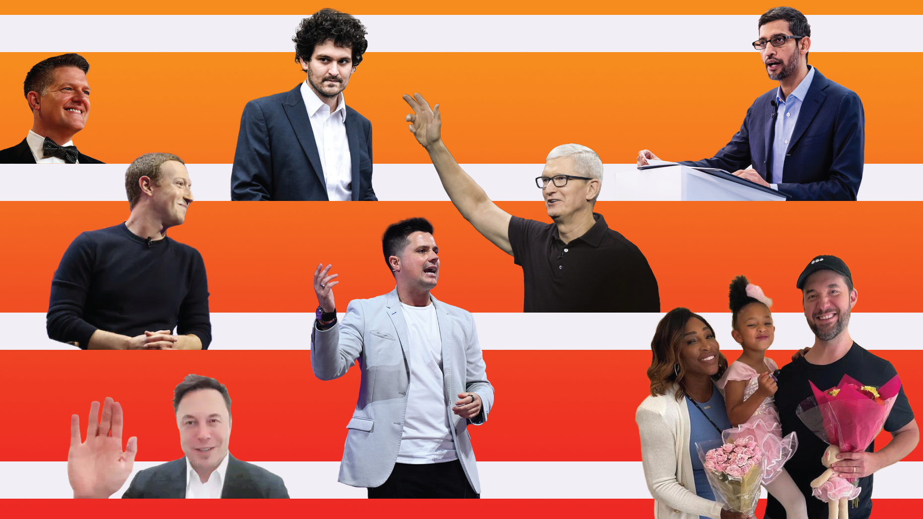 Photos via Bloomberg, Getty Images and Alexis Ohanian.