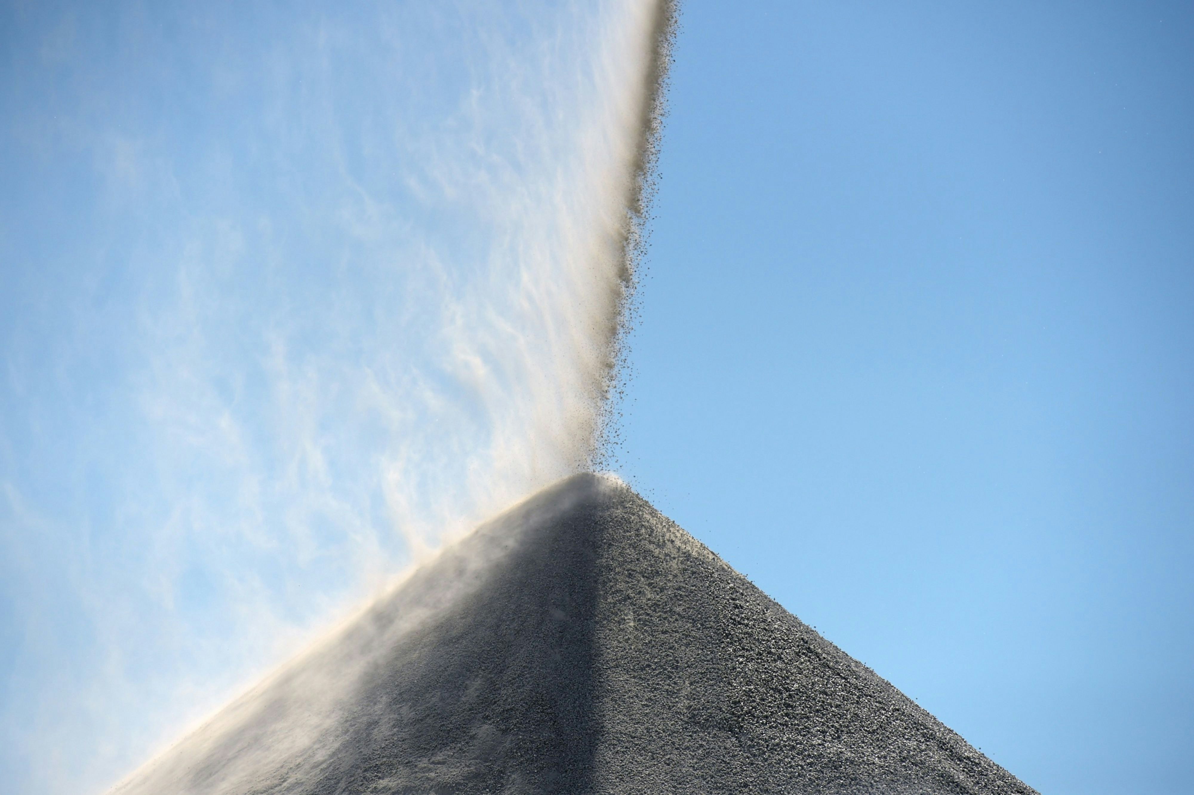 A lithium pile at Pilbara Minerals' Pilgangoora mine in Port Hedland,  Australia. Photo: Carla Gottgens/Bloomberg