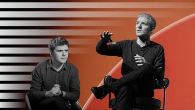 John and Patrick Collison. Photos by Bloomberg.