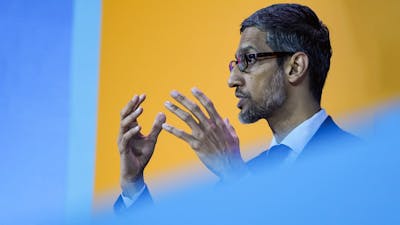 Google CEO Sundar Pichai. Photo by Bloomberg.