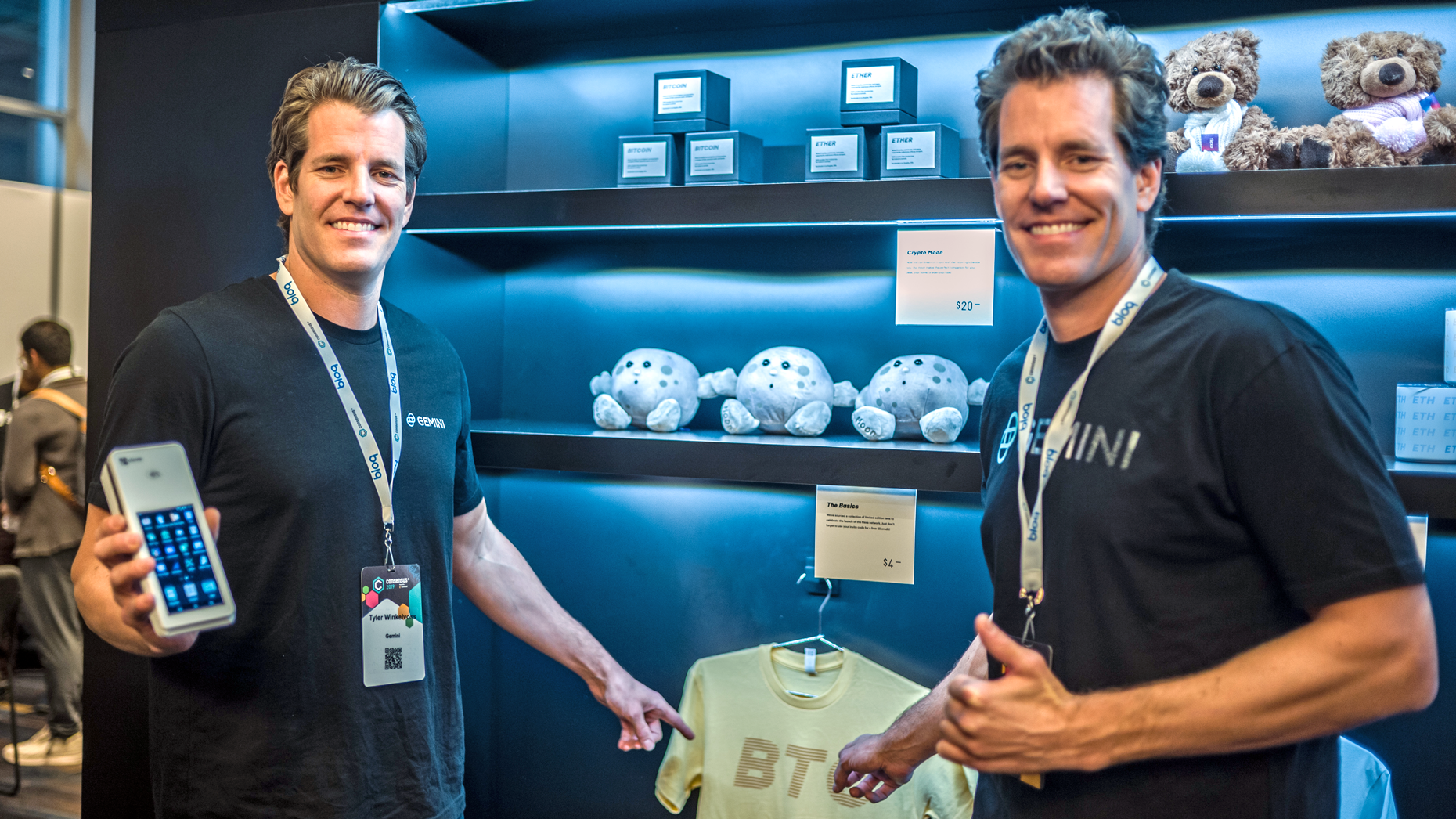 Gemini founders Cameron Winklevoss and Tyler Winklevoss. Photo by Getty.
