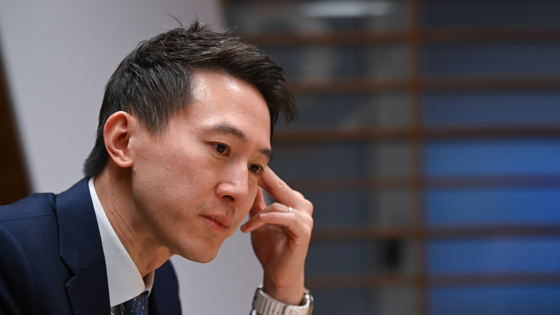 TikTok CEO Shou Zi Chew via Getty