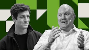 Josh Kushner and Marc Andreessen. Photos by Getty and Bloomberg