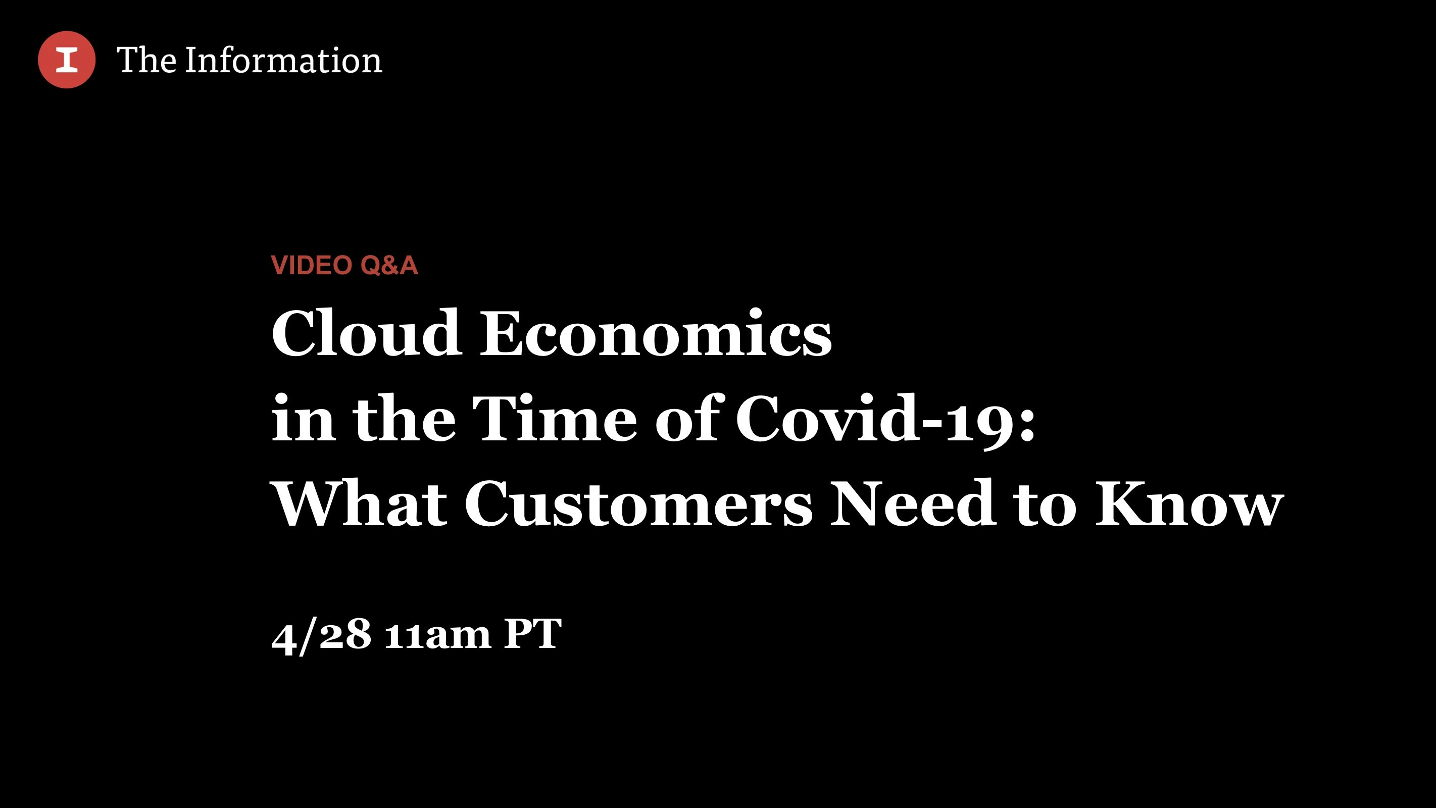 Cloud Economics in the Time of Covid-19: What Customers Need to Know