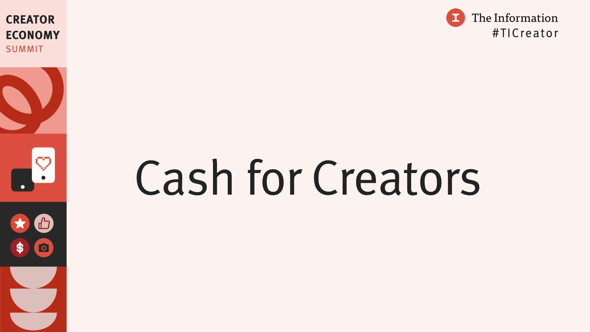 Creator Economy Summit 2021 - Cash for Creators