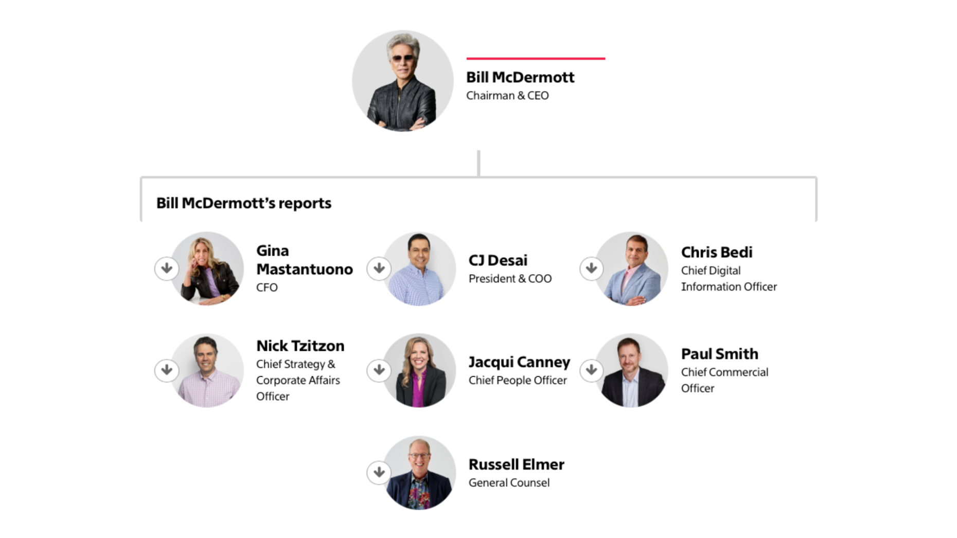 ServiceNow Org Chart & Company Structure Hierarchy — The Information